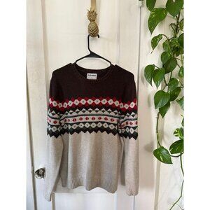 Old Navy men’s size small brown Christmas sweater